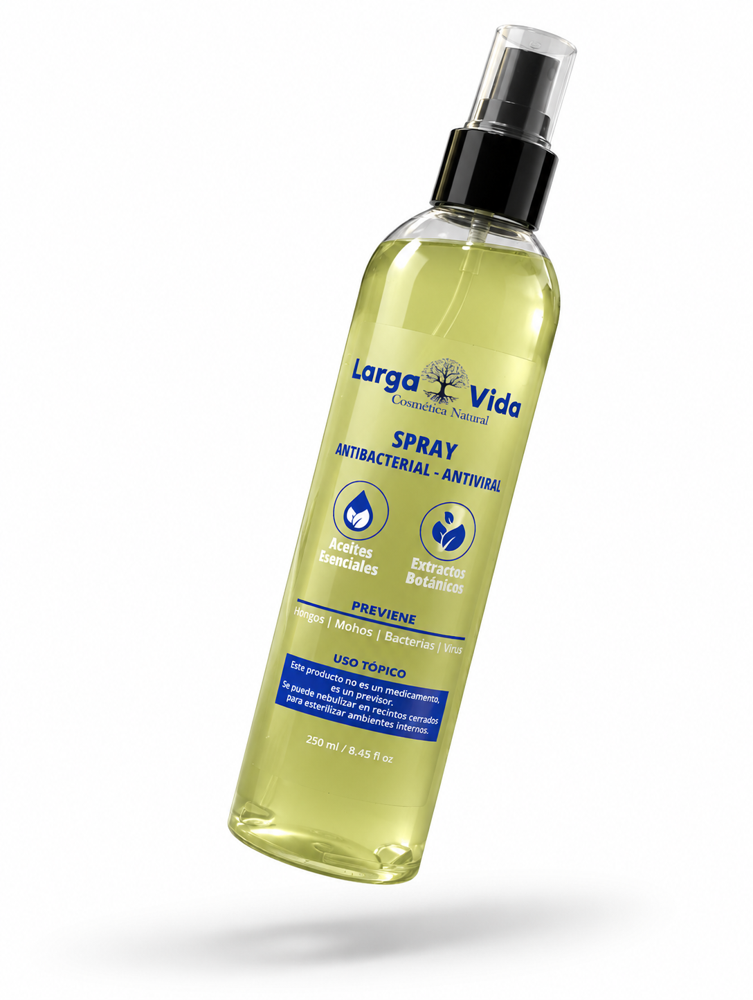 Spray Antibacterial y Antiviral Liquido