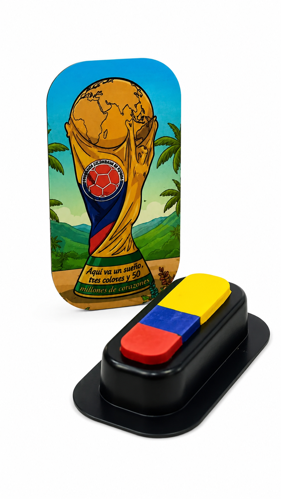 Sello de Pintura Facial Bandera de Colombia — FIFA Copa del Mundo 2026