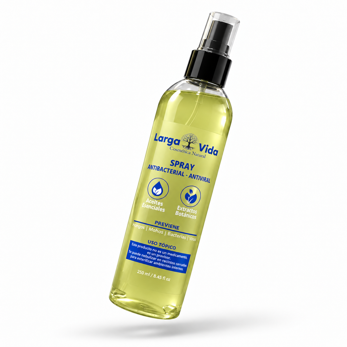 Spray Antibacterial y Antiviral Liquido