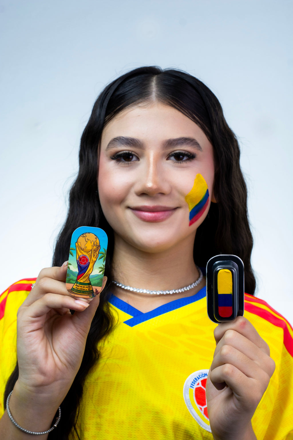 Sello de Pintura Facial Bandera de Colombia — FIFA Copa del Mundo 2026