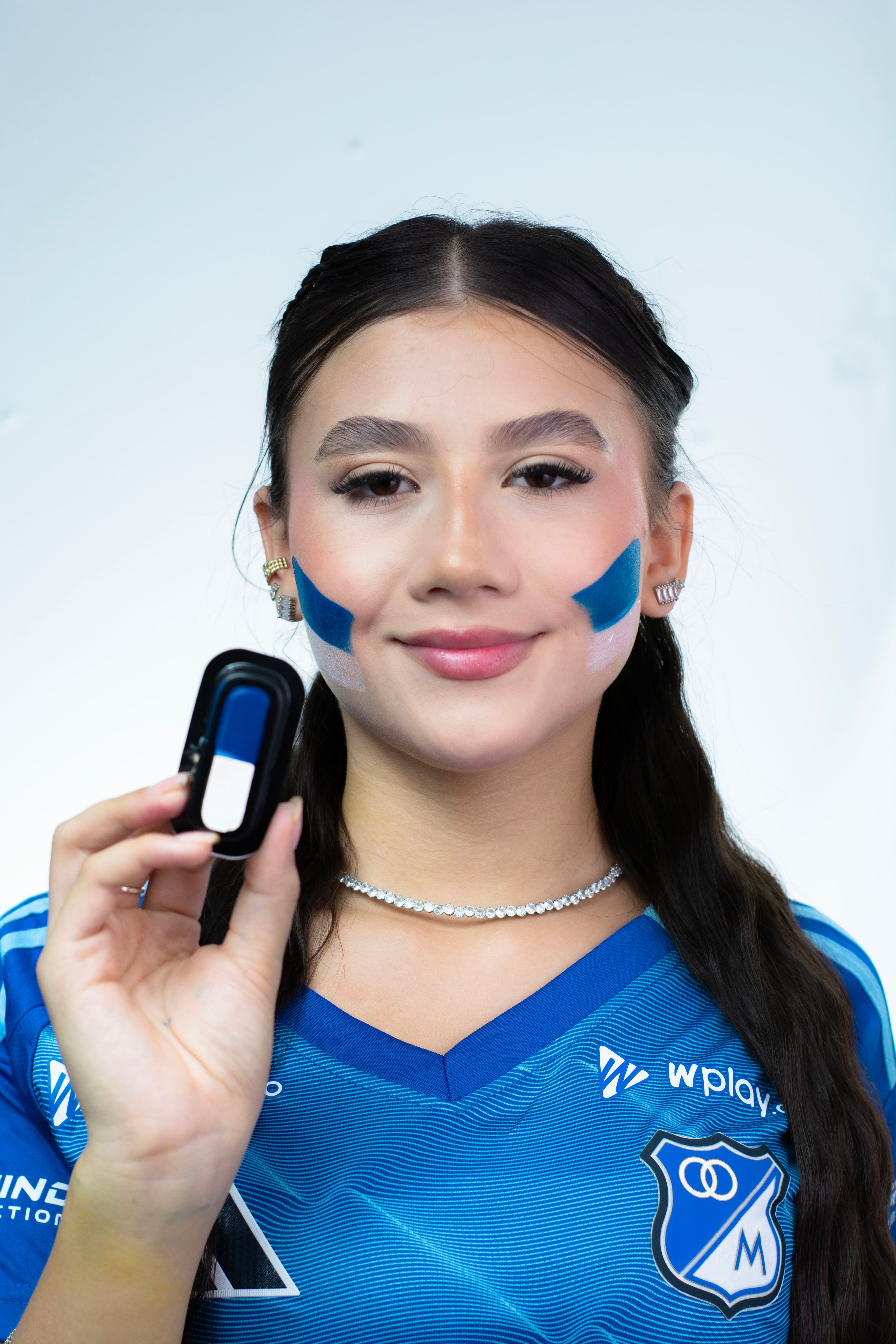 Sello de Pintura Facial Millonarios FC — Accesorio Fanático