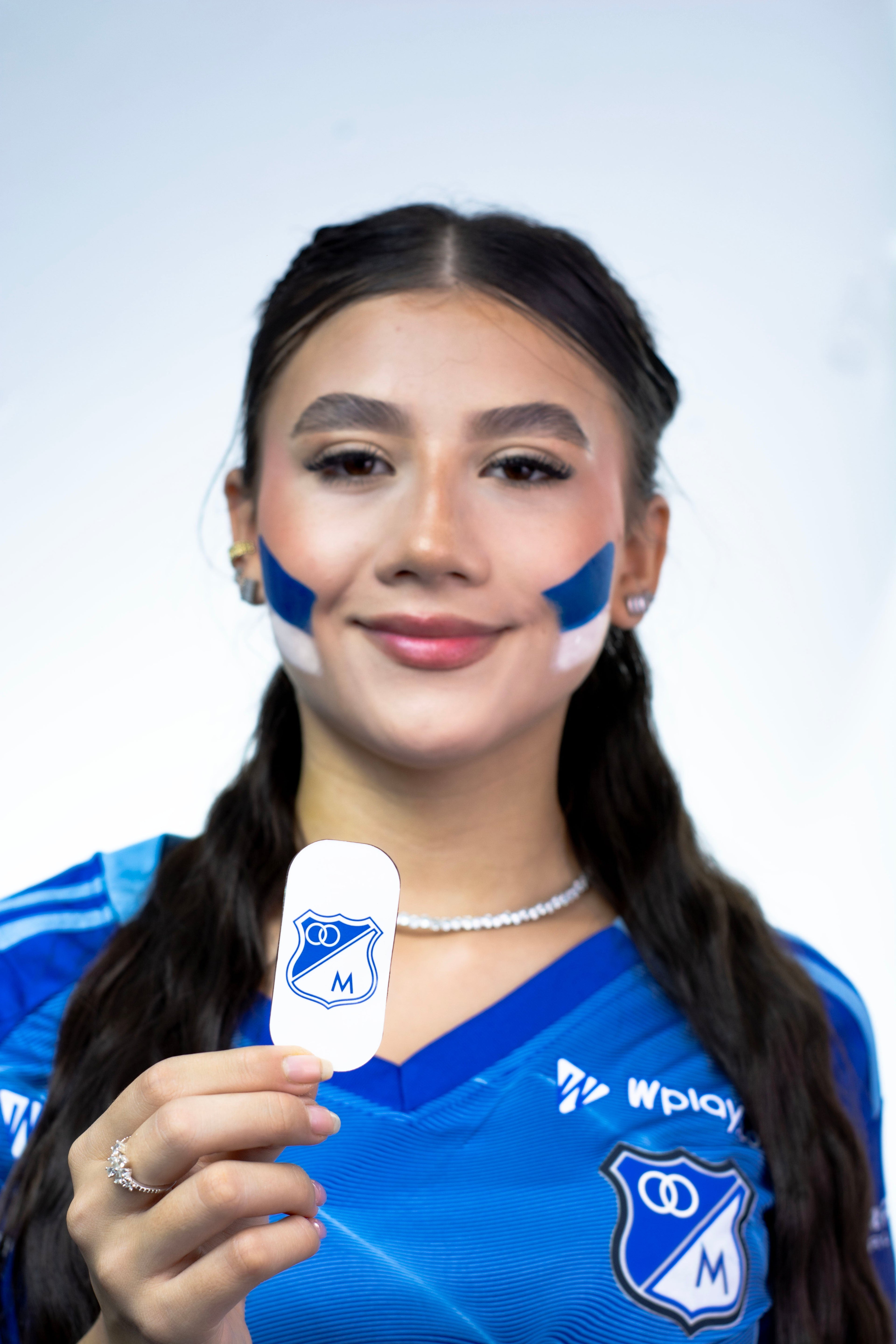 Sello de Pintura Facial Millonarios FC — Accesorio Fanático