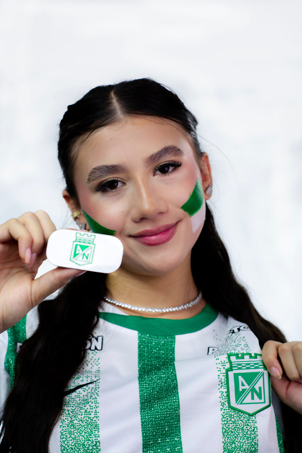 Sello de Pintura Facial Atlético Nacional — Accesorio Fanático
