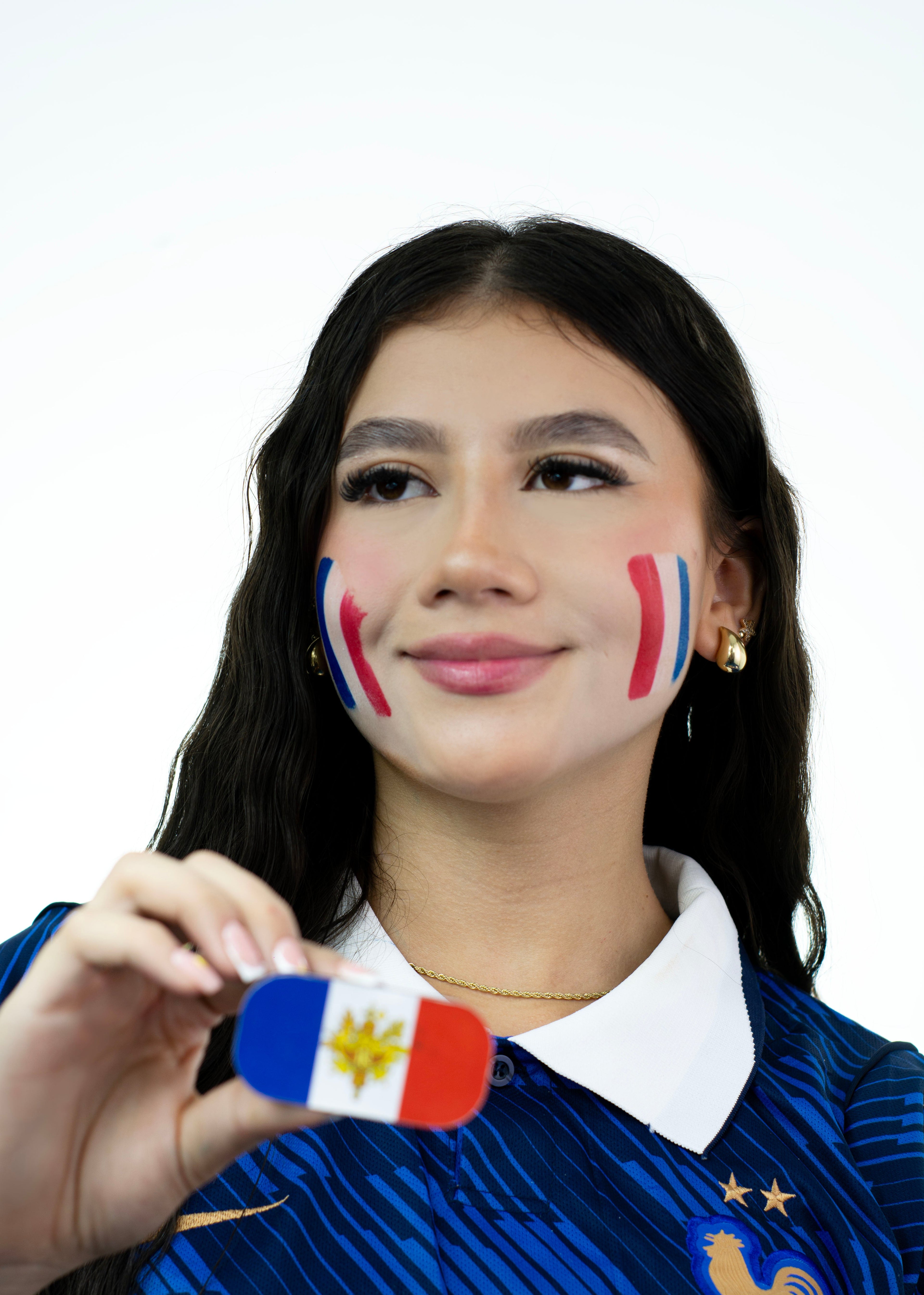 Sello de Pintura Facial Bandera de Francia — FIFA Copa del Mundo 2026