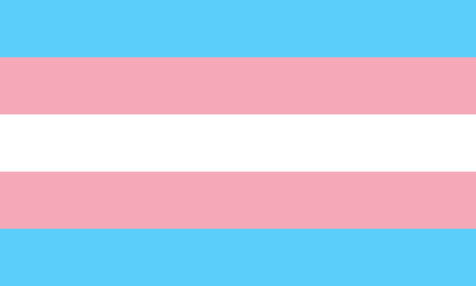 Sello de Pintura Facial Bandera Orgullo Trans