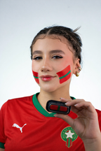 Sello de Pintura Facial Bandera de Marruecos — FIFA Copa del Mundo 2026