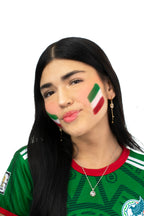 Sello de Pintura Facial Bandera de México — FIFA Copa del Mundo 2026