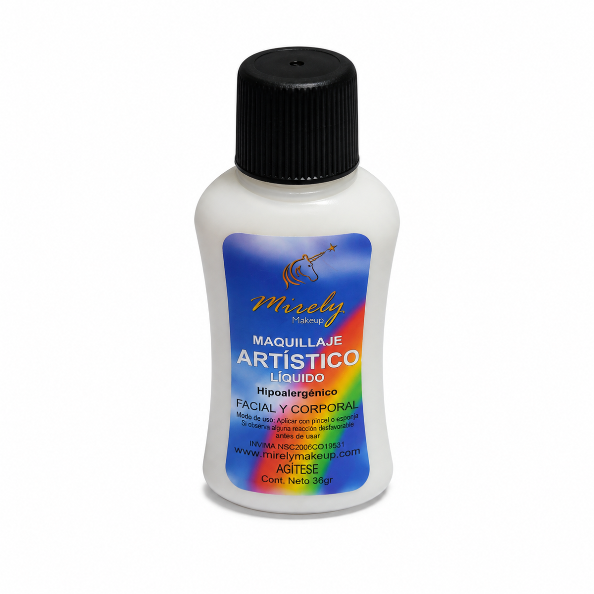 Base Líquida Artística Mirely Makeup por 36 g | 18 Colores