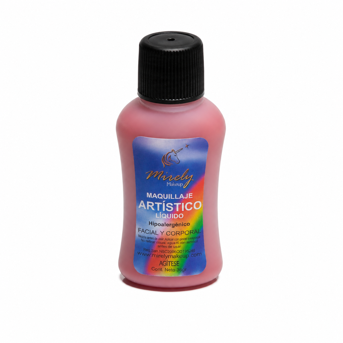 Base Líquida Artística Mirely Makeup por 36 g | 18 Colores