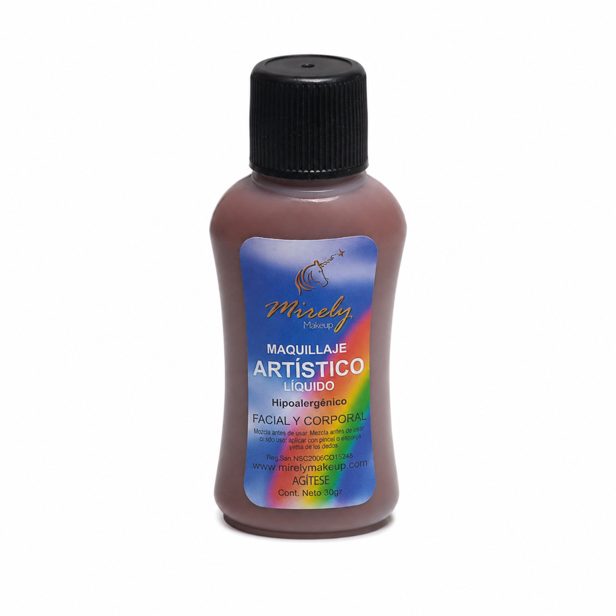 Base Líquida Artística Mirely Makeup por 36 g | 18 Colores