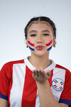 Sello de Pintura Facial Bandera de Paraguay — FIFA Copa del Mundo 2026
