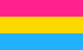 Sello de Pintura Facial Bandera Orgullo Pansexual