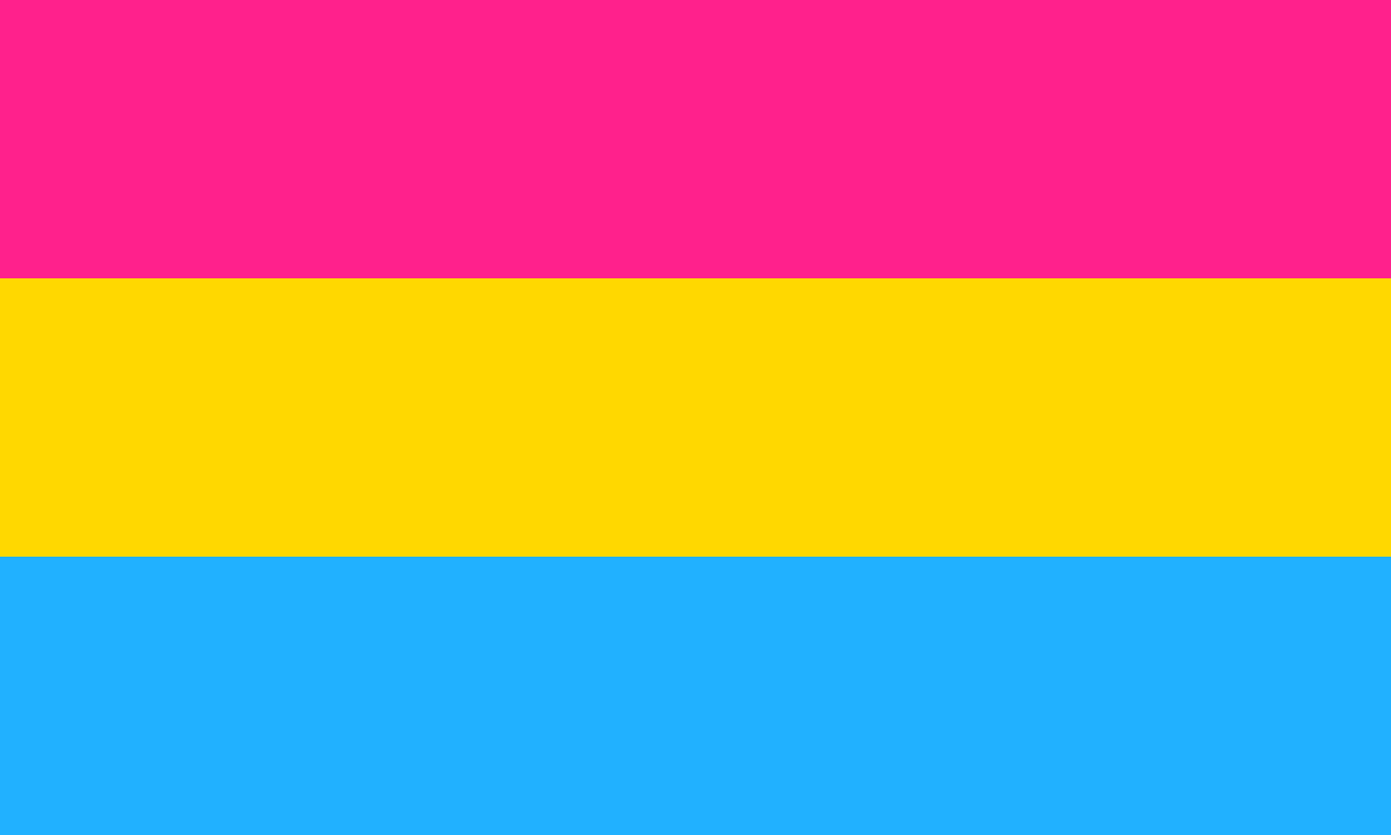 Sello de Pintura Facial Bandera Orgullo Pansexual