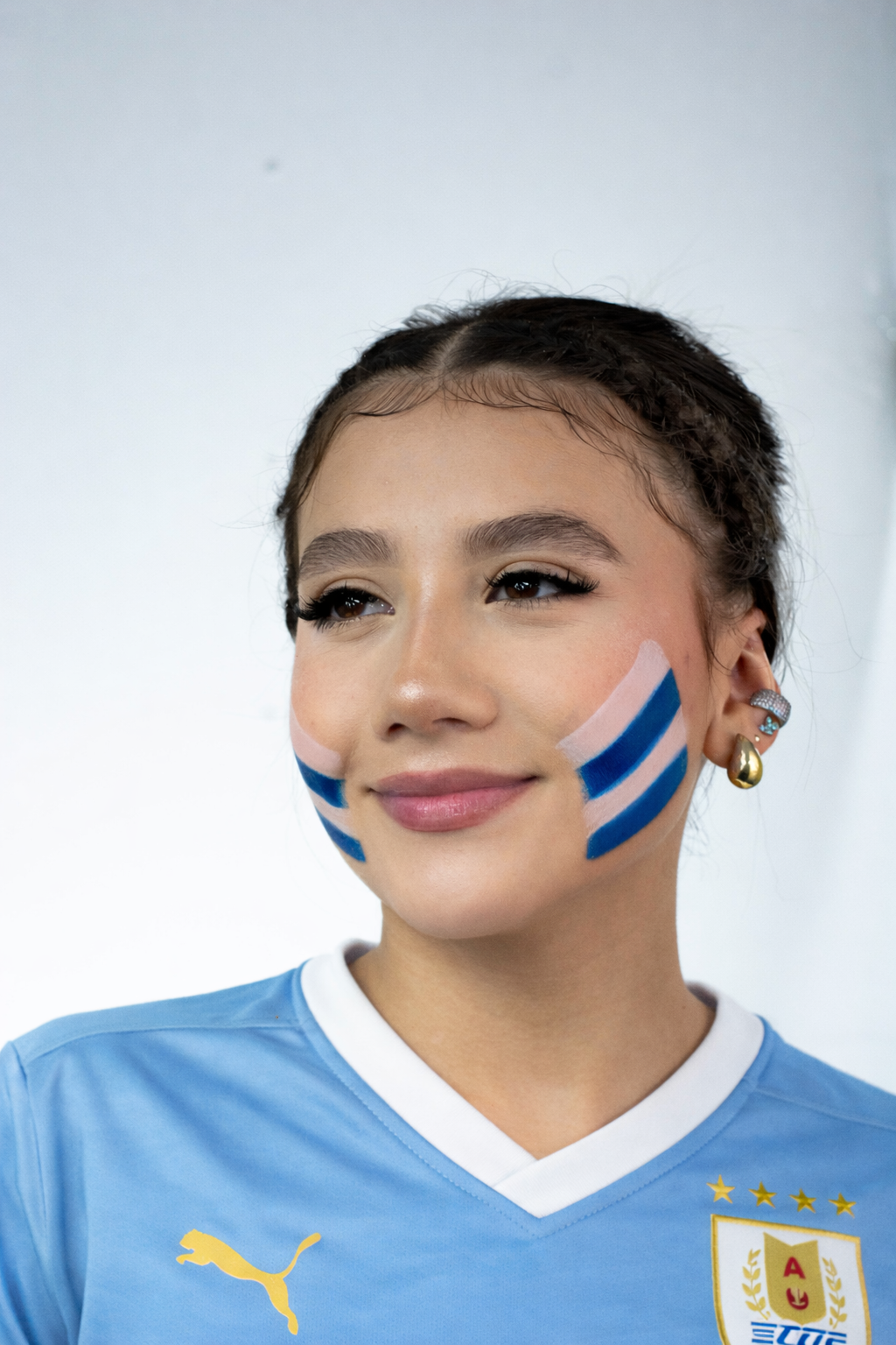Sello de Pintura Facial Bandera de Uruguay — FIFA Copa del Mundo 2026