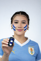 Sello de Pintura Facial Bandera de Uruguay — FIFA Copa del Mundo 2026