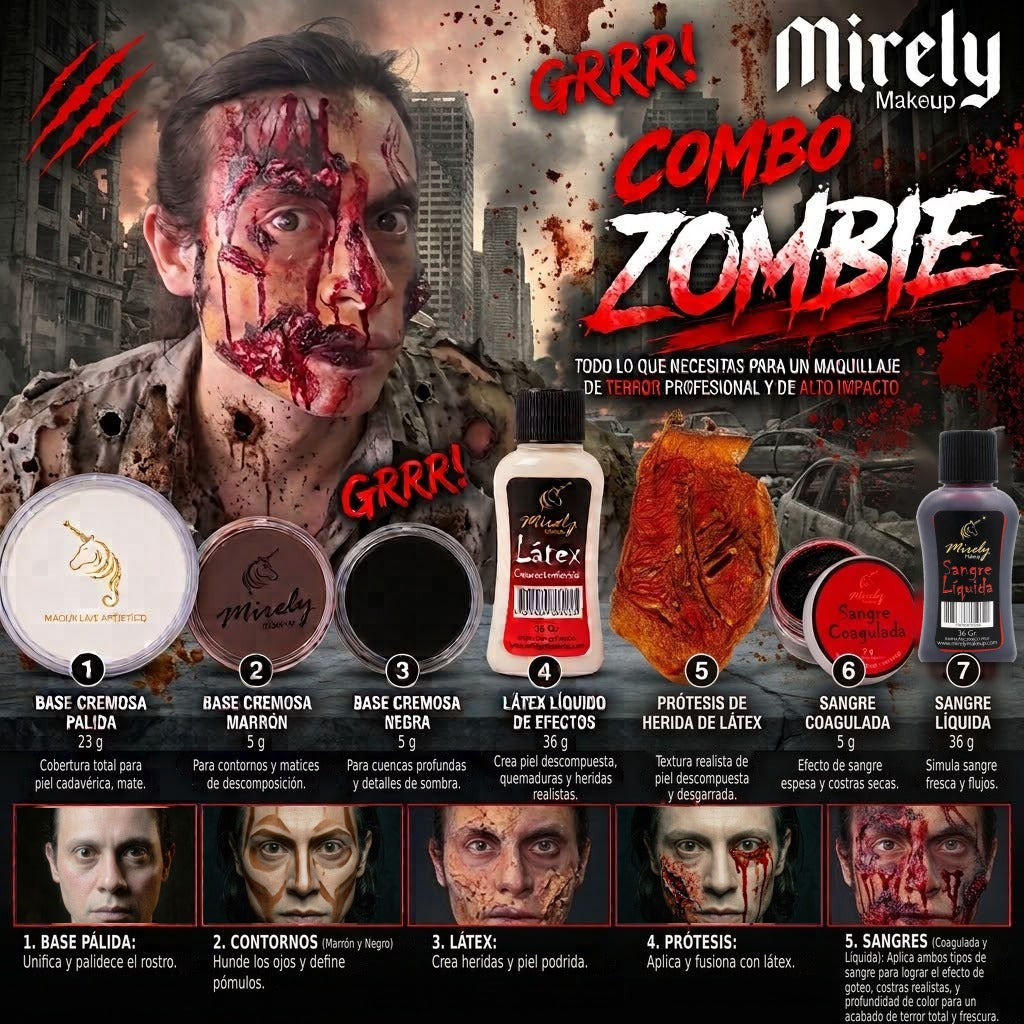 COMBO ZOMBIE | Mirely Makeup
