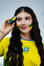 Sello de Pintura Facial Bandera de Brasil — FIFA Copa del Mundo 2026