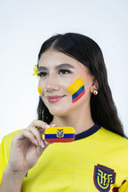 Sello de Pintura Facial Bandera de Ecuador — FIFA Copa del Mundo 2026