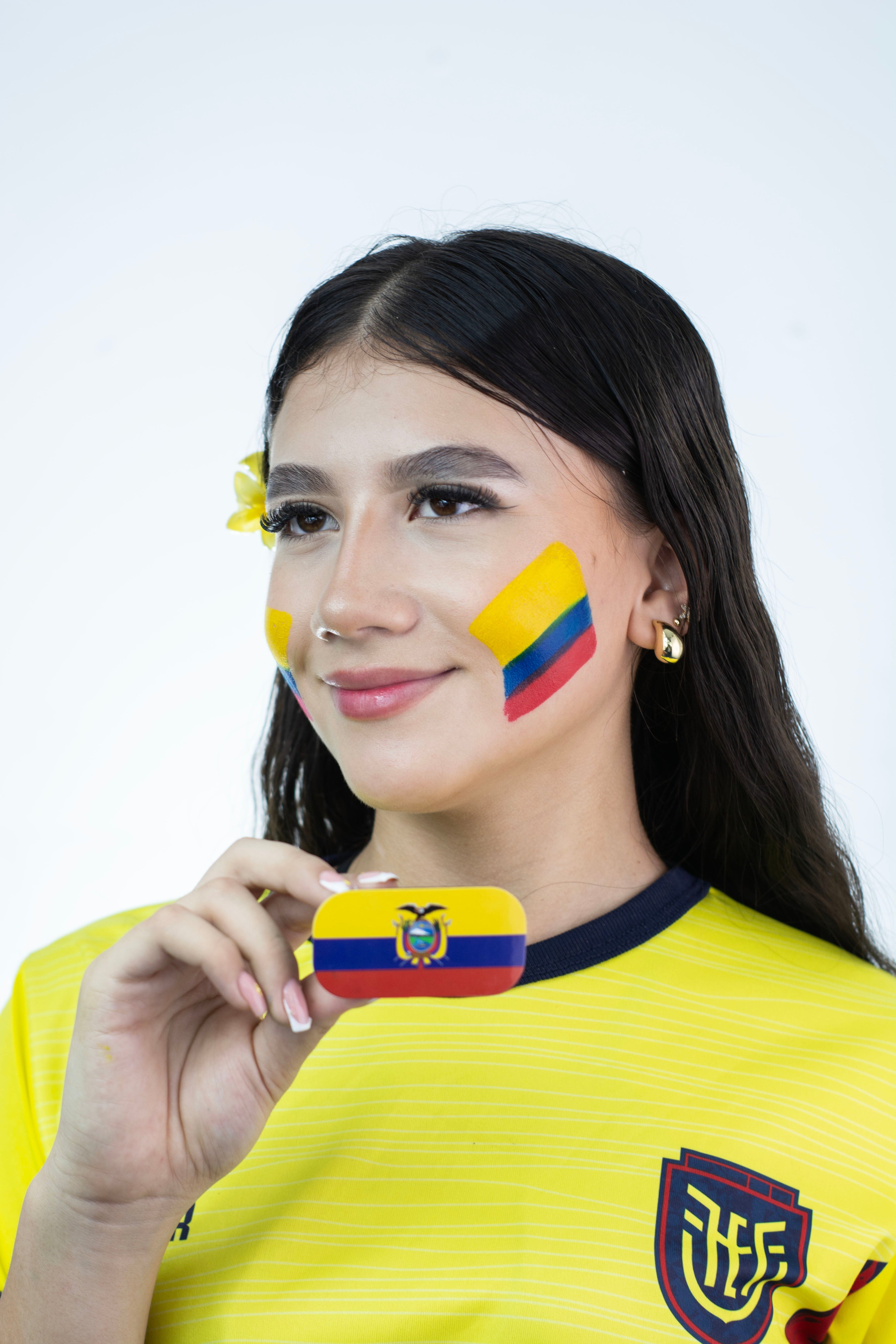 Sello de Pintura Facial Bandera de Ecuador — FIFA Copa del Mundo 2026