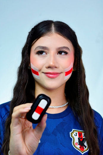 Sello de Pintura Facial Bandera de Japón — FIFA Copa del Mundo 2026
