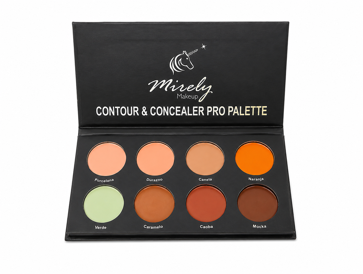 Paleta de correctores y contorno profesional Mirely Makeup