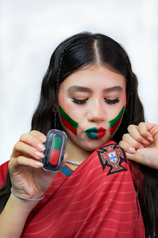 Sello de Pintura Facial Bandera de Portugal — FIFA Copa del Mundo 2026